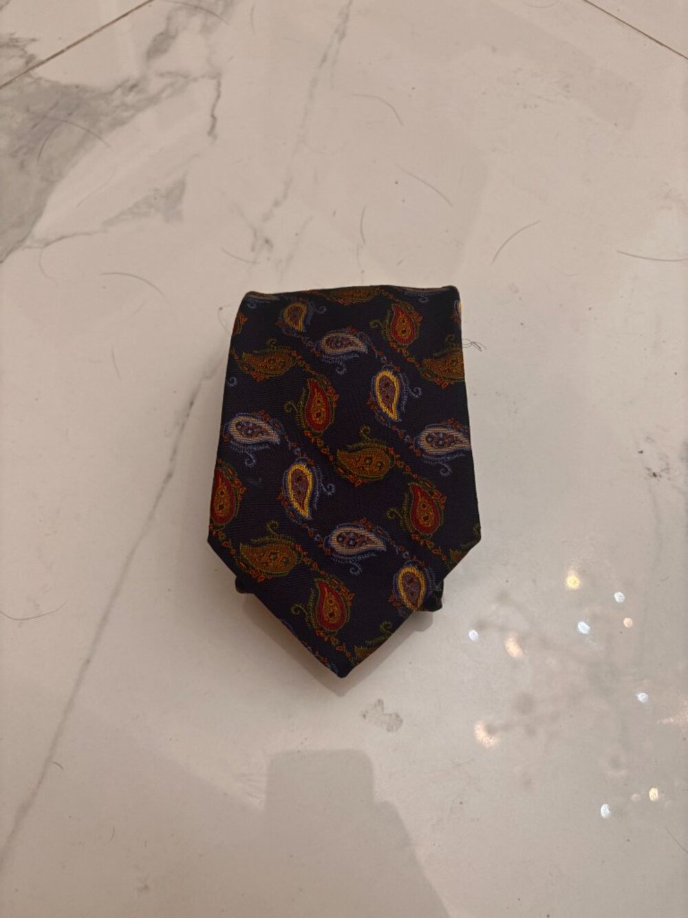 OXXFORD CLOTHES Tie (Navy, Silk)